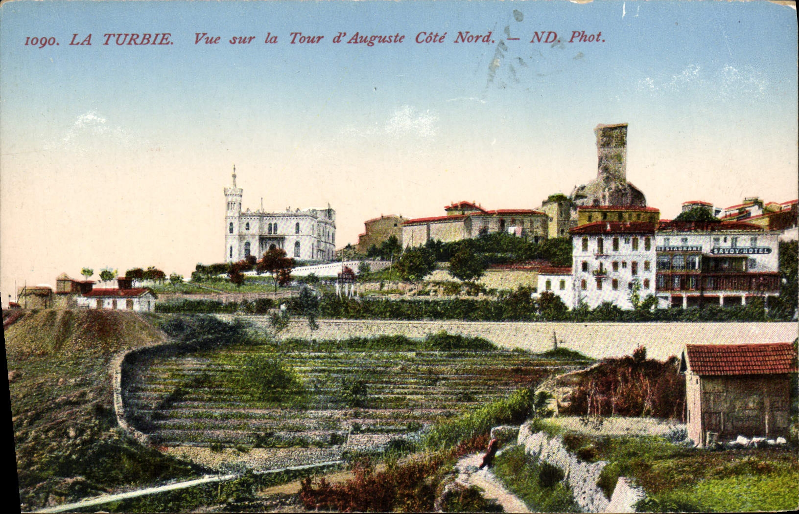 CPA La Turbie Vue sur la Tour d'Auguste Cote Nord