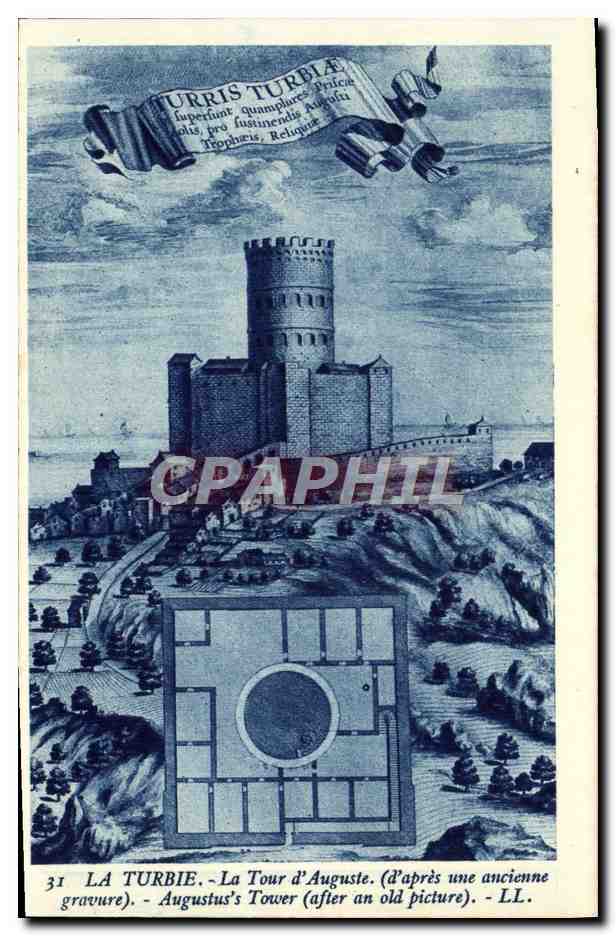 CPA La Turbie La Tour d'Auguste 