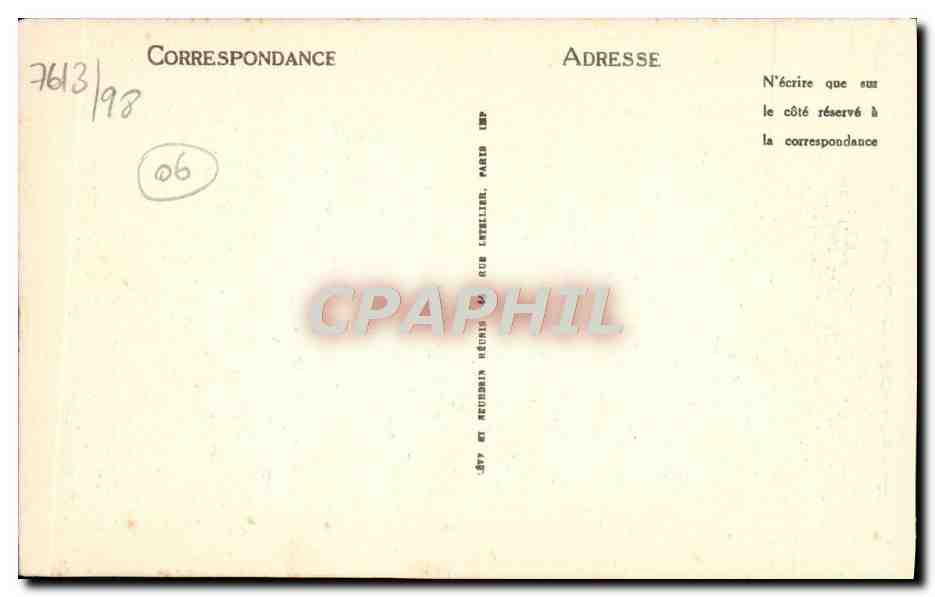 CPA La Turbie Vue Generale et Monaco — Rückseite