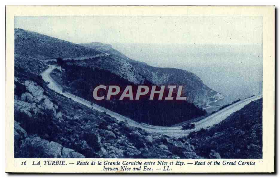 La Turbie — Route de la Grande Corniche entre Nice et Èze — LL