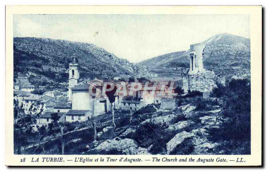 CPA La Turbie L'Eglise et la Tour d'Auguste