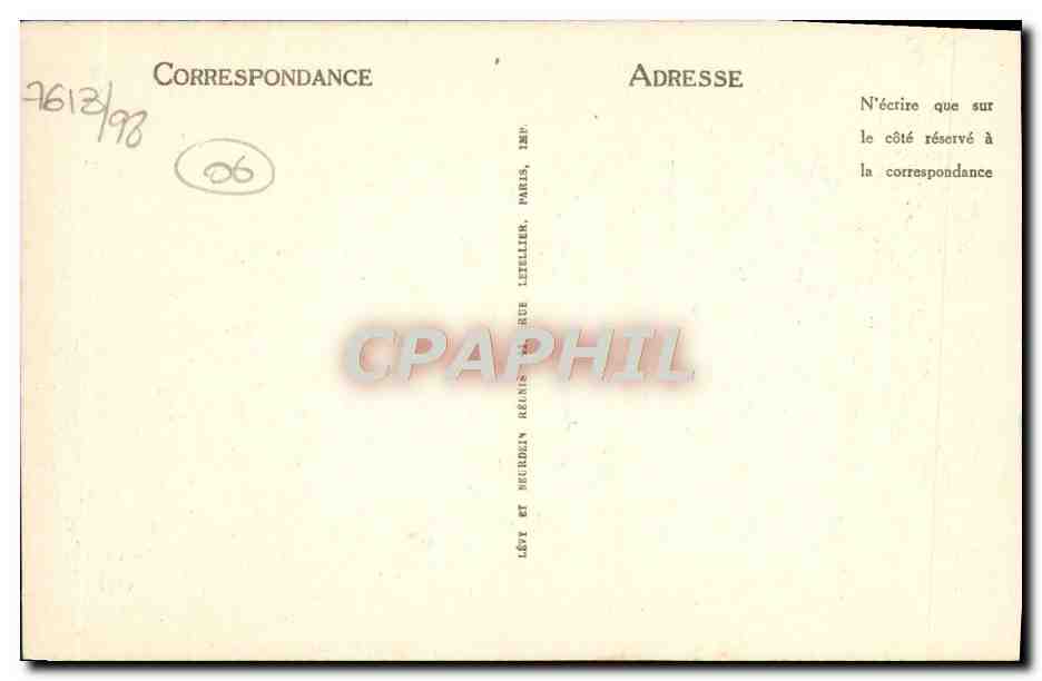 CPA La Turbie Vieille Rue  — Rückseite