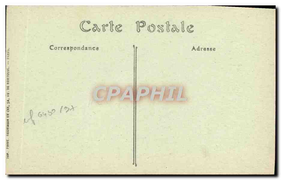 CPA La Turbie La Rue du Portail — Rückseite