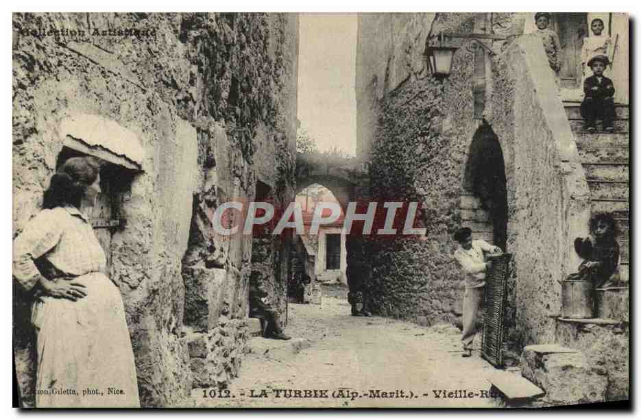CPA La Turbie Vieille Rue 
