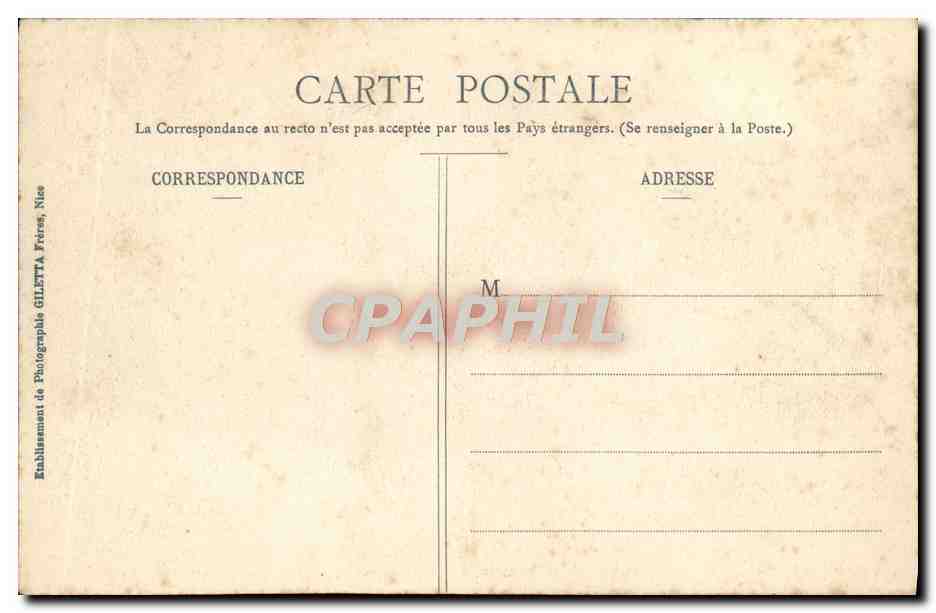 CPA La Turbie Vieille Rue  — Verso