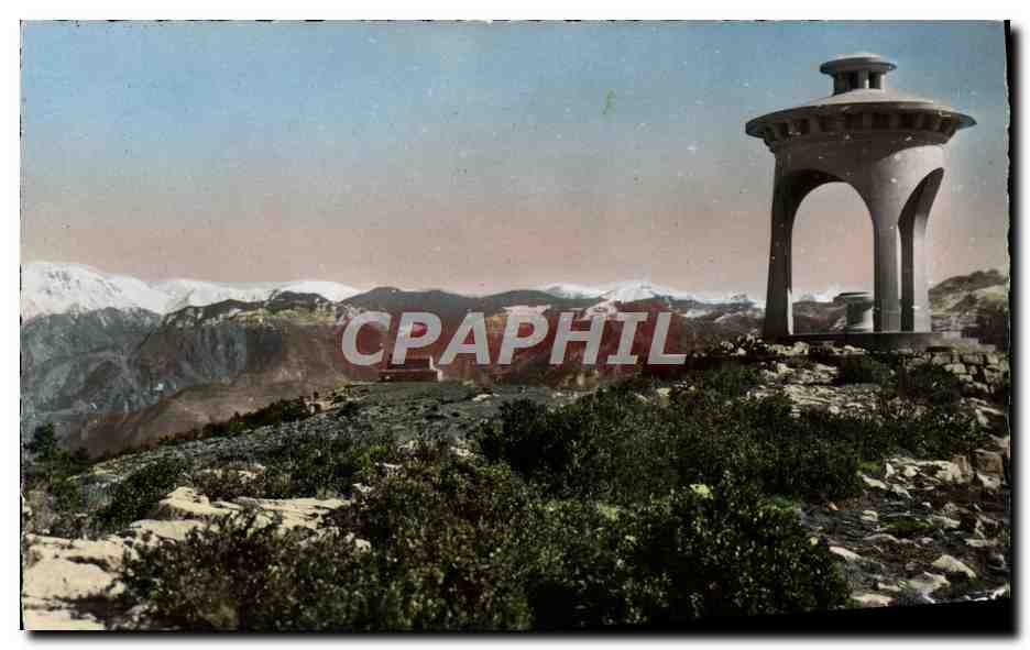 CPM Le massif de l'Authion et le foret de Turini vus depuis le plateau de la Madone d'Utelle 