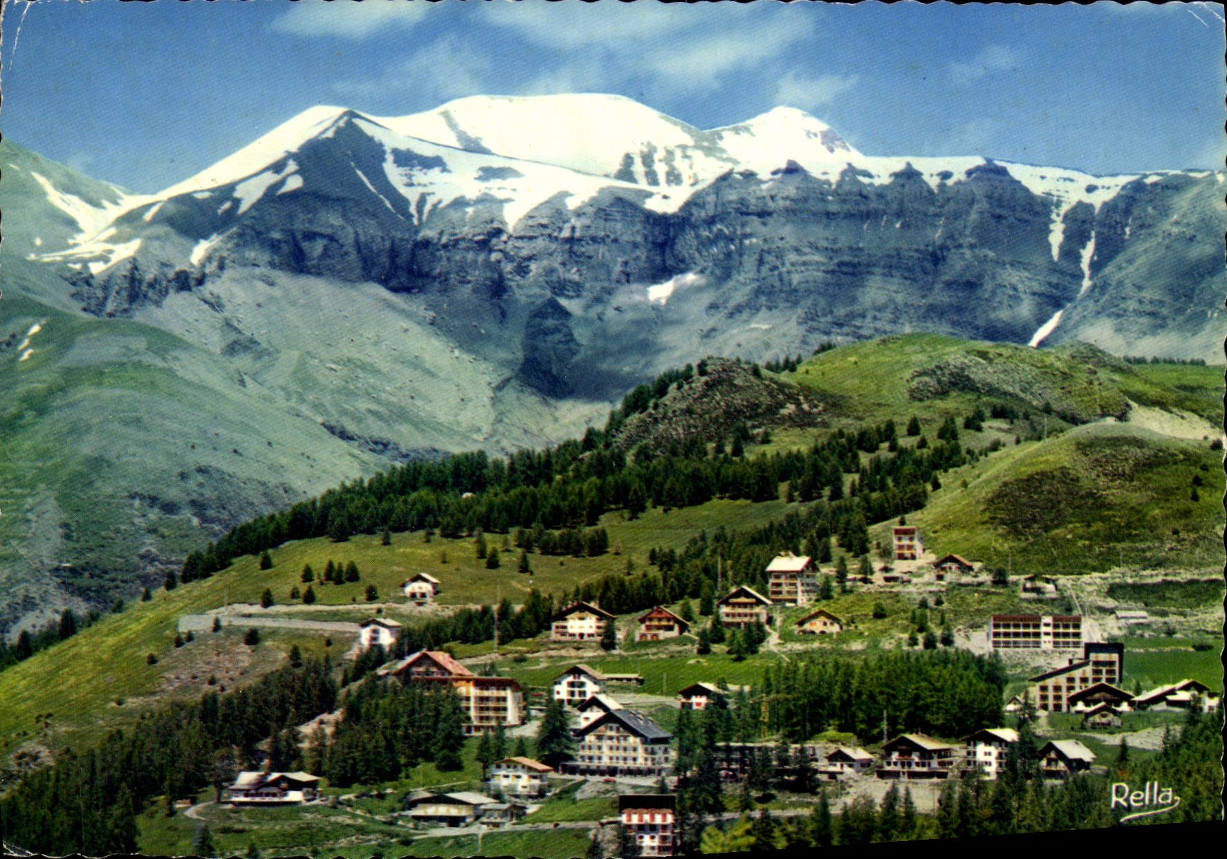 CPM Valberg L'hotel Les Flocons Le motel Holywood Le Mont Moutier 