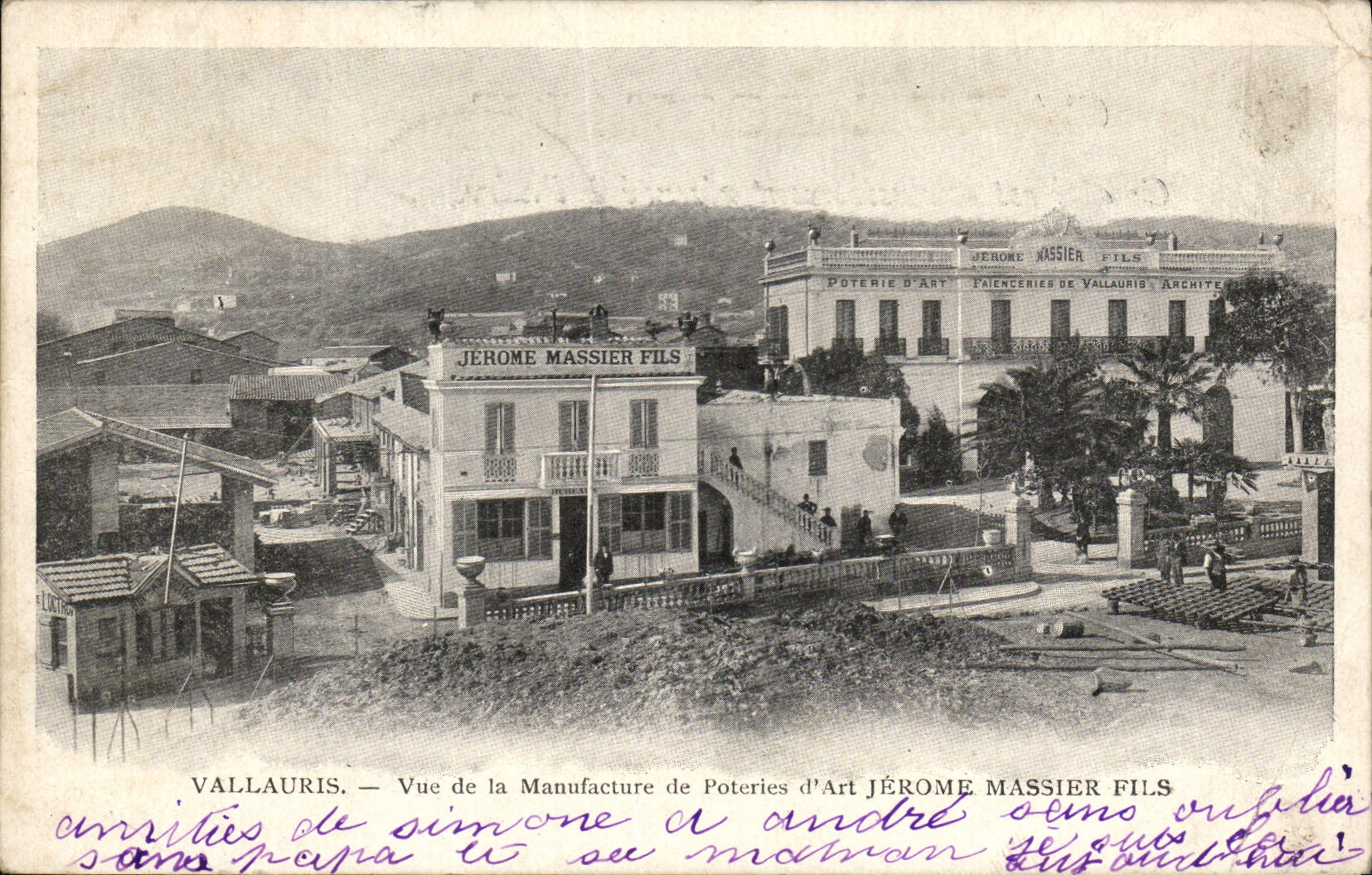 CPA Vallauris Vue de La Manufacture de Poteries d'art Jerome Massier Fils 