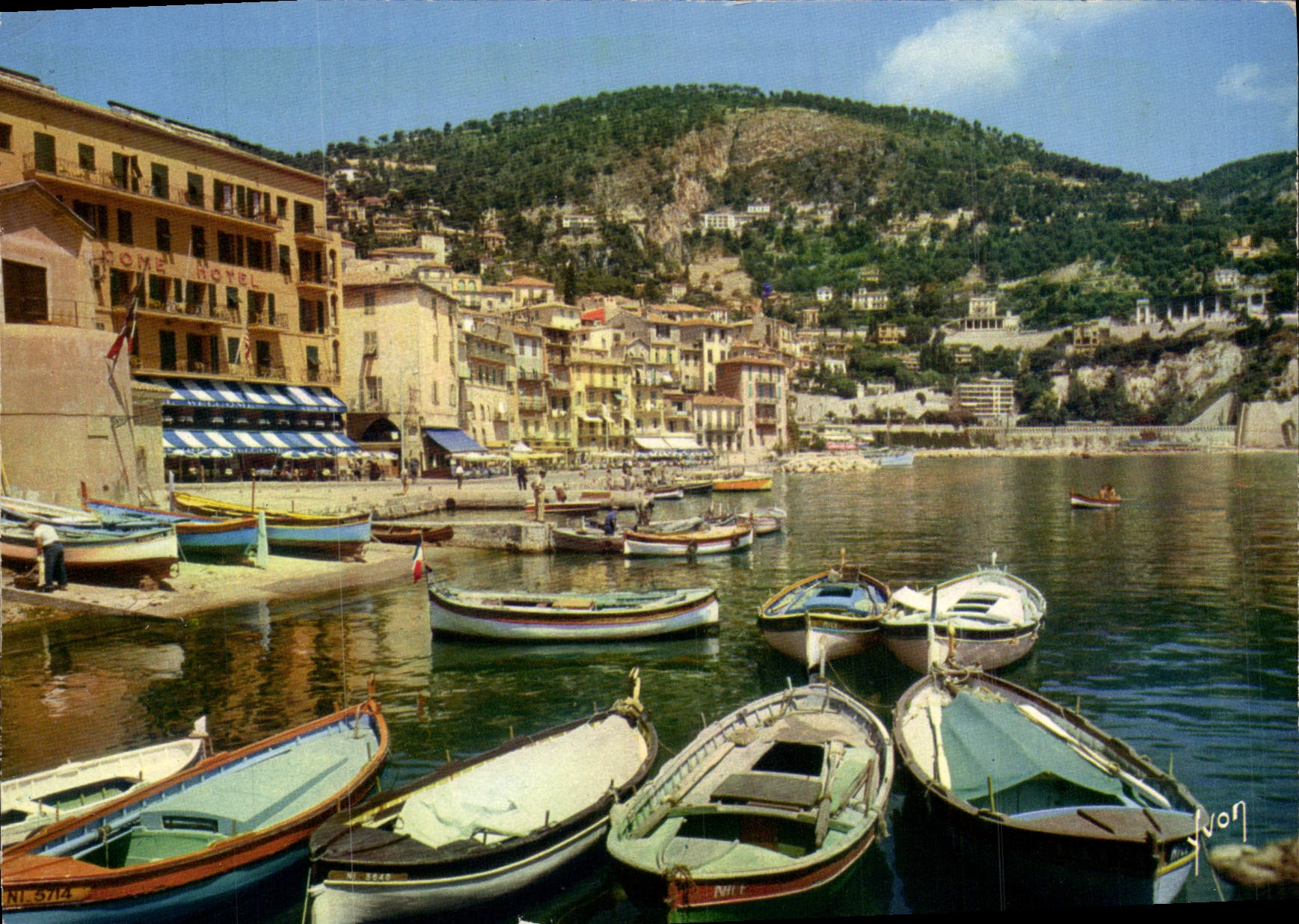 Port de Villefranche-sur-Mer — vue du port avec le 'Come Hotel' — Éditions Yvon, N° 314