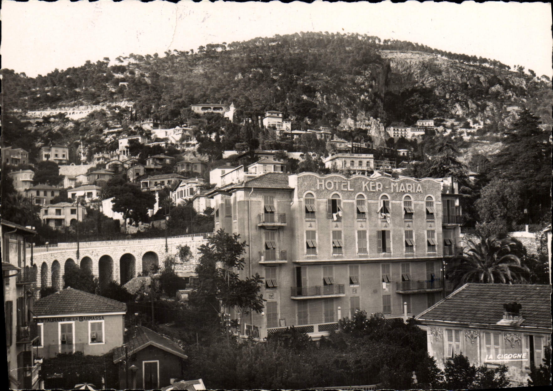 CPM Villefranche Sur Mer Hotel Ker Maria Vue Prise Vers La Corne d'or