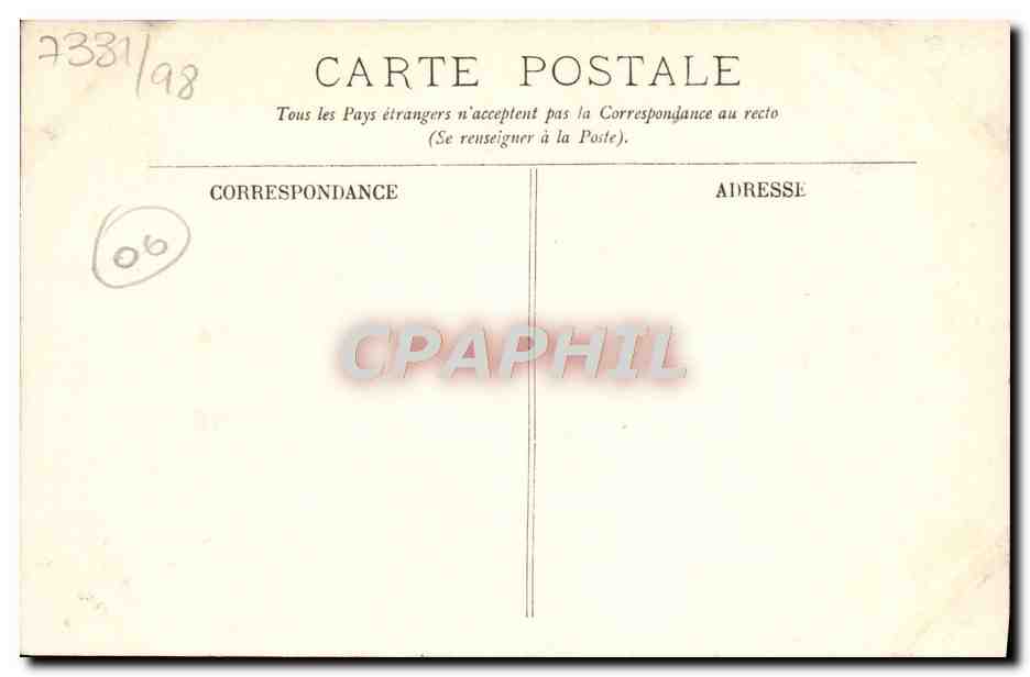 CPA Villefranche Vue Generale — Rückseite