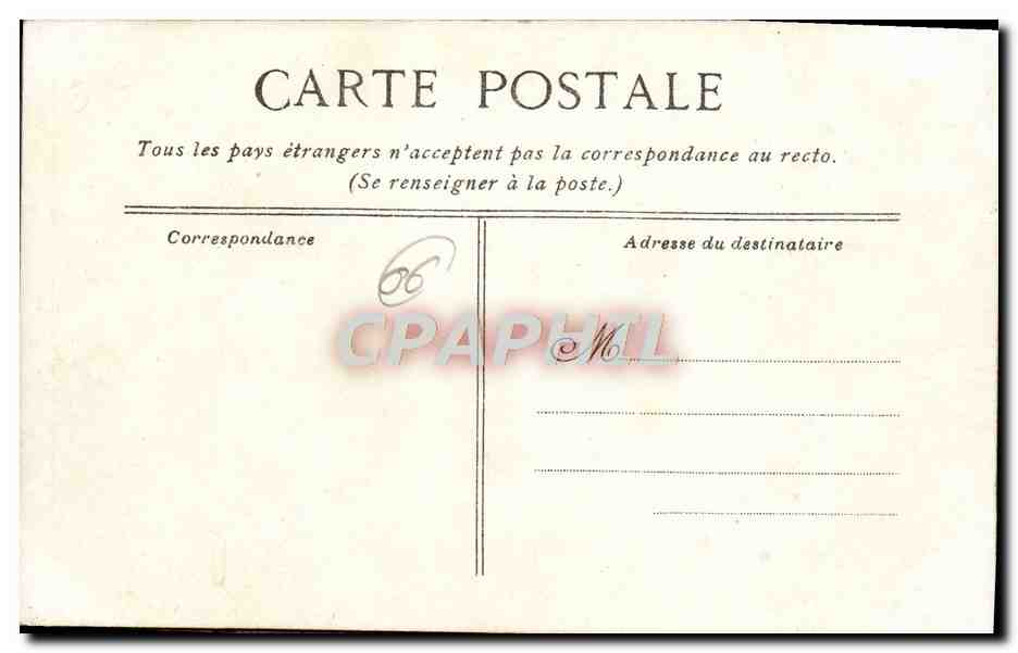 CPA Villefranche sur Mer Rade — Verso