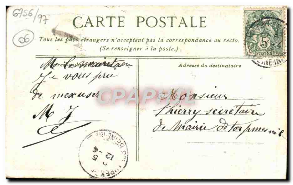 Villefranche-sur-Mer - Lazaret — éditeur S. Bima, n°2 — Verso