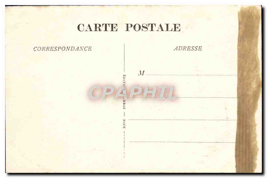 Villefranche-sur-Mer — Ruelle oscura (Vieille Ville) — Ediciones Marbaz, Nice, n°19 — Reverso