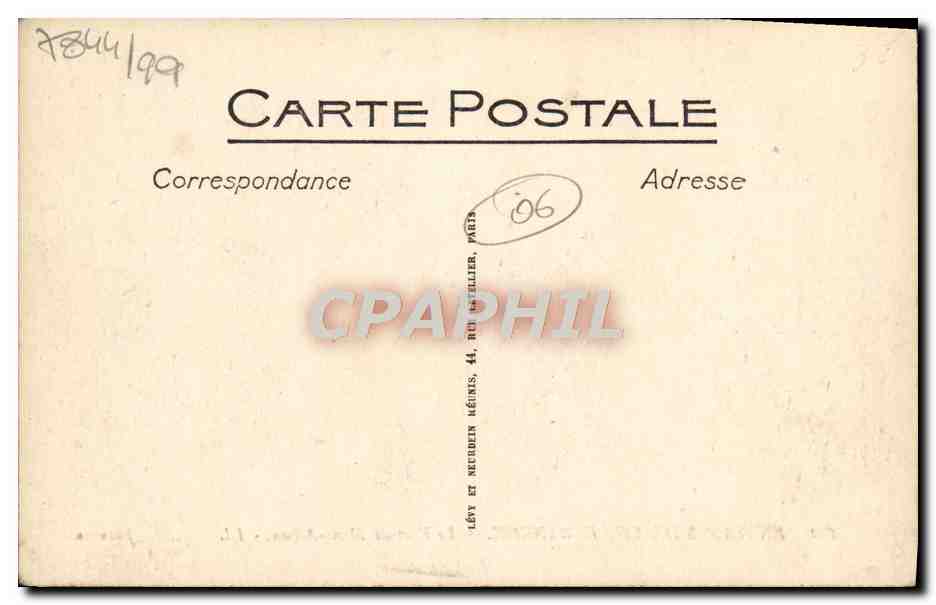 CPA Environs de Villefranche Le Fort de Mont Alban — Rückseite