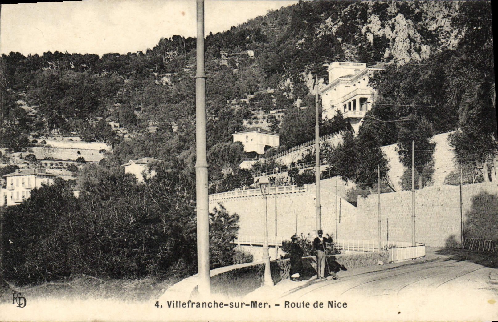 CPA Villefranche Sur Mer Route de Nice