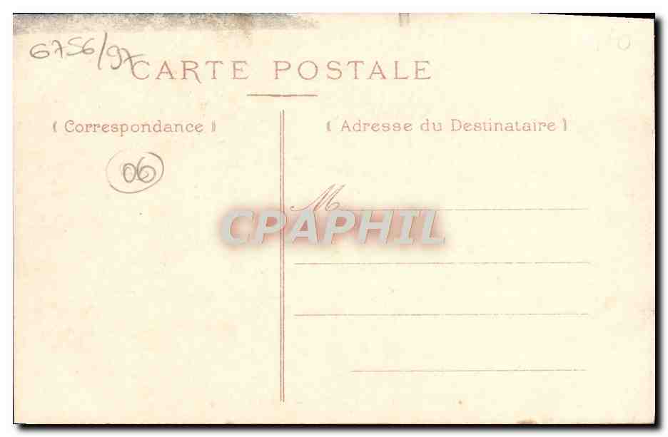 CPA Villefranche Sur Mer Route de Nice — Rückseite