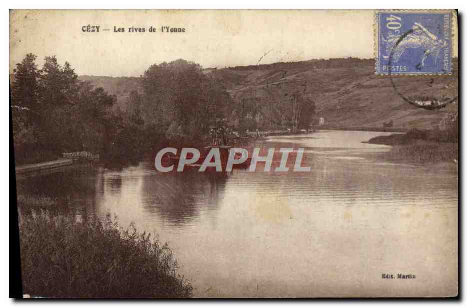 CPA Cezy Les rives de l'Yonne