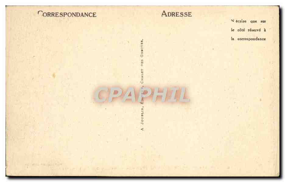 CPA D'Arcy Sur Cure Grottes Salle De La Boucherie — Verso