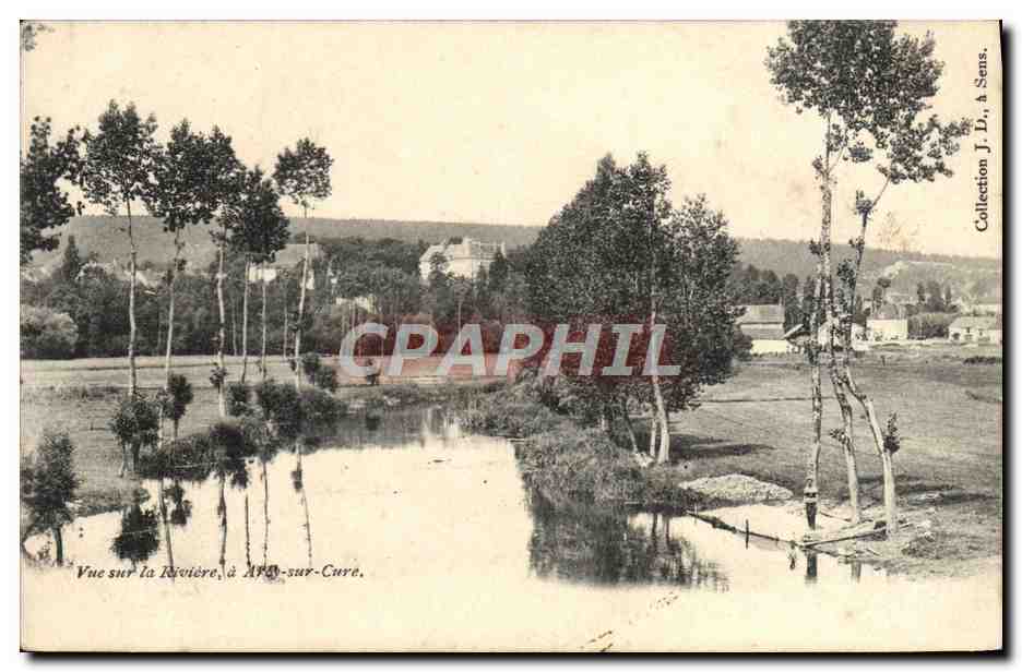 Vue sur la Rivière, à Mâcon-sur-Cure — Collection J. Do, à Sens