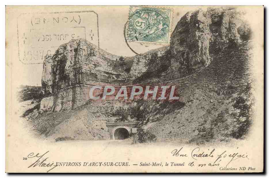CPA Arcy Sur Cury Environs Saint more le tunnel