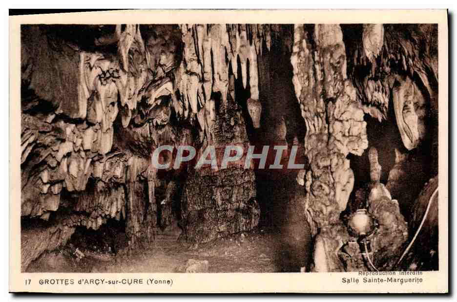 Grottes d'Arcy-sur-Cure (Yonne) — Salle Sainte-Marguerite — Éditeur A. Joublin