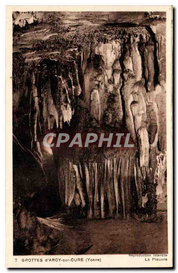 Grotten von Arcy-sur-Cure (Yonne) — Innenansicht der Höhle — La Pleuvre, n°7 - Vorderseite