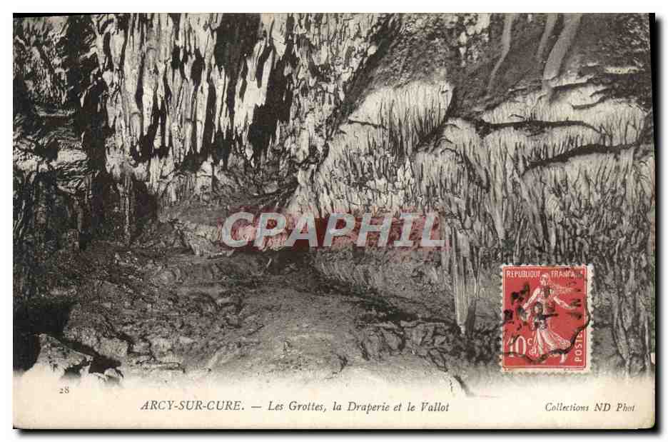 Arcy-sur-Cure — Die Höhlen, die Draperie und der Vallot — Sammlung ND Phot