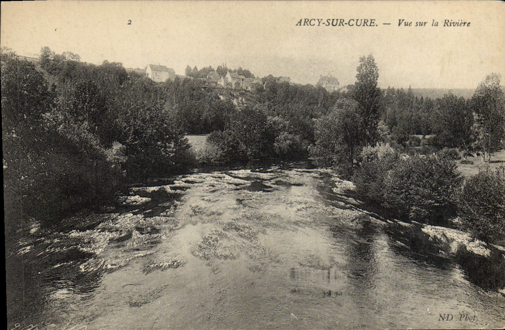 Arcy-sur-Cure — Vue sur la Rivière — ND Phot.