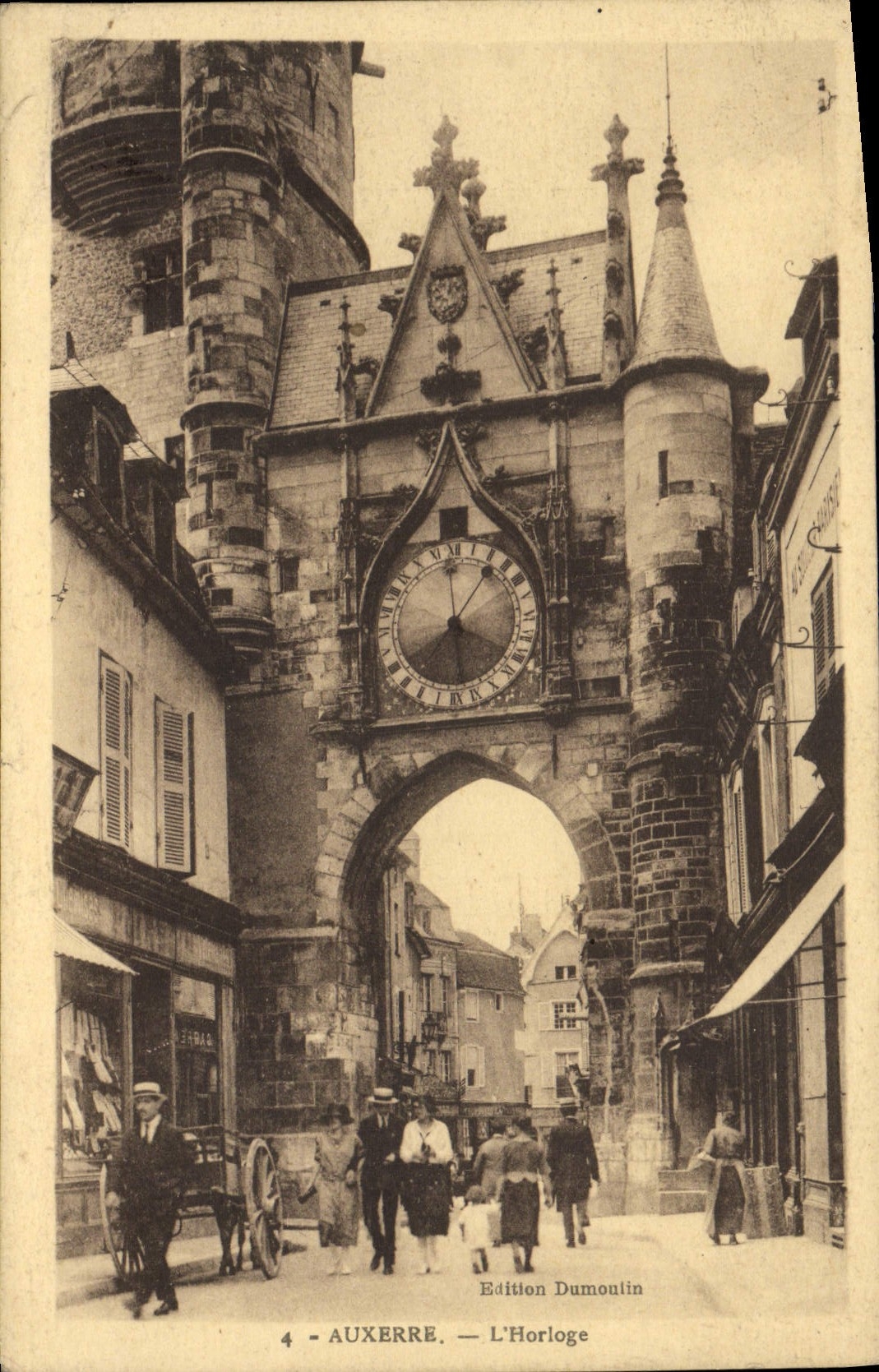 Auxerre — L'Horloge — Édition Dumoulin, n°4