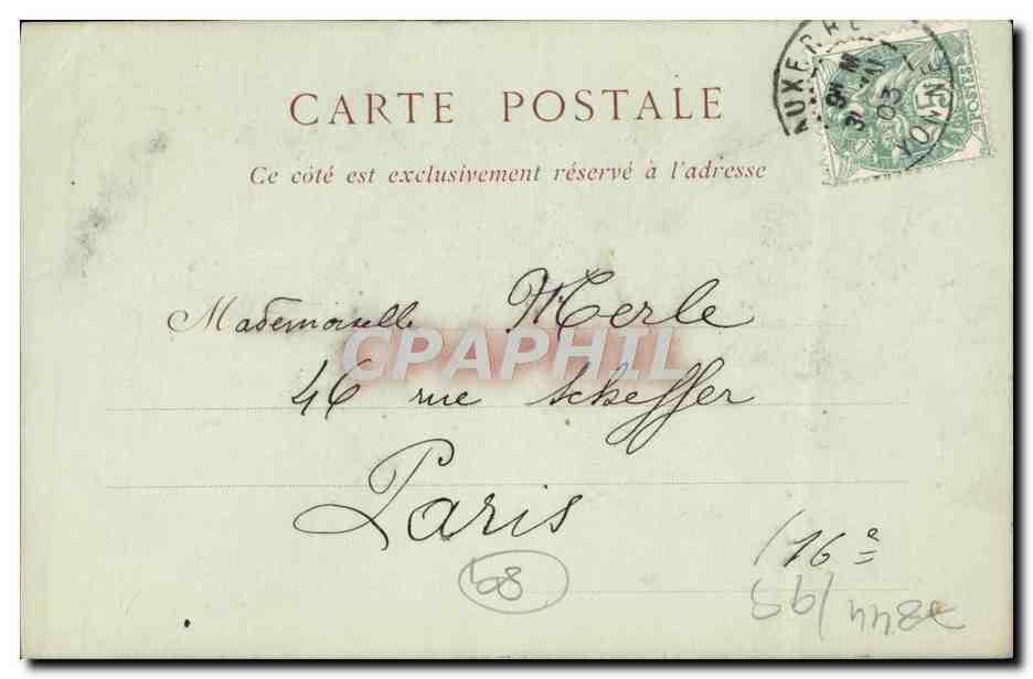 CPA Auxerre Vue Prise des Bords de L'Yonne — Verso