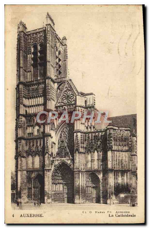 Auxerre — La Cathédrale — Éditeur G. Harney, n°4