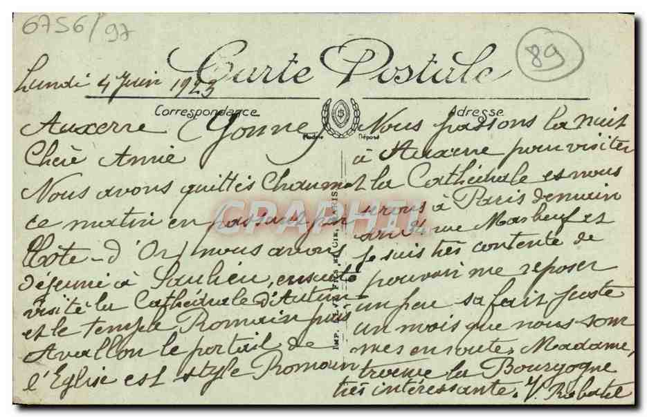 Auxerre — Porte Saint-Pierre — LL — Verso