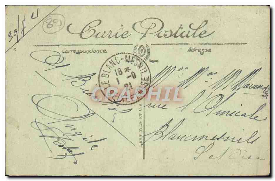 Auxerre — Le Marché — LL. — Verso