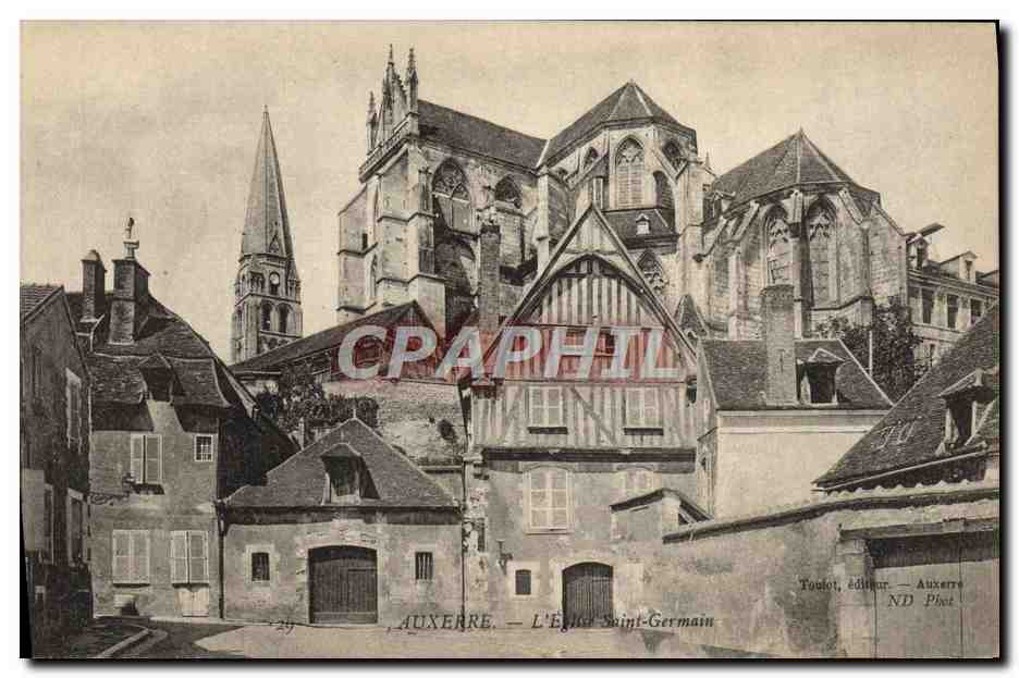 Auxerre — L'Église Saint-Germain — Toulot, éditeur — ND Phot.