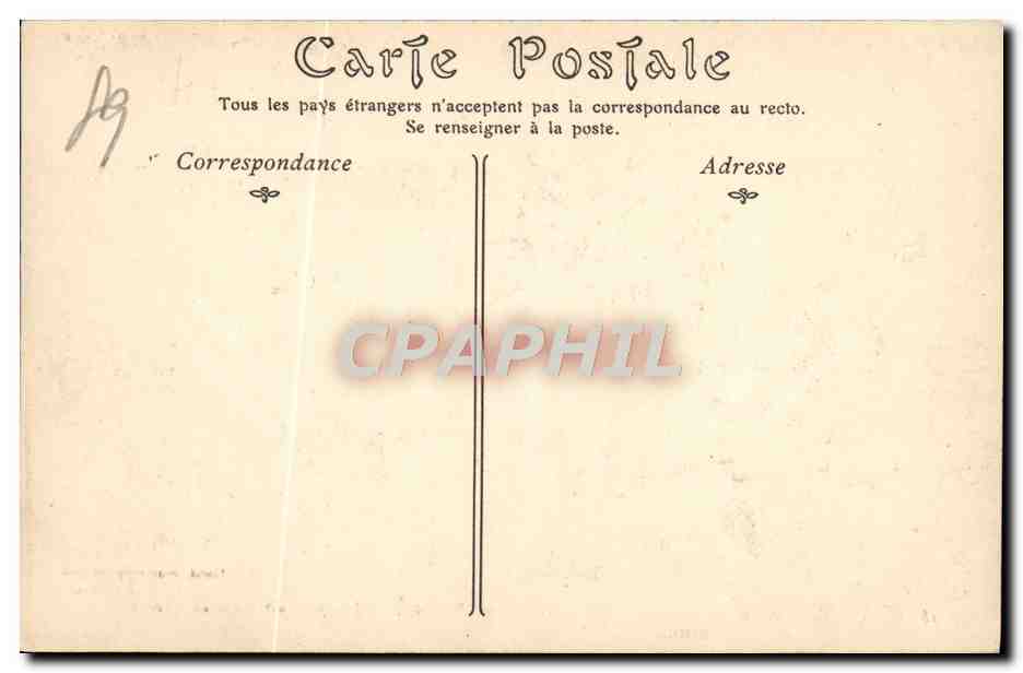 CPA Auxerre Vue Prise des Bords de l'Yonne  — Verso