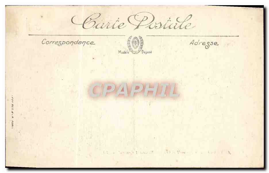 CPA Auxerre Caserne Vauban Batiment Central Militaria — Rückseite