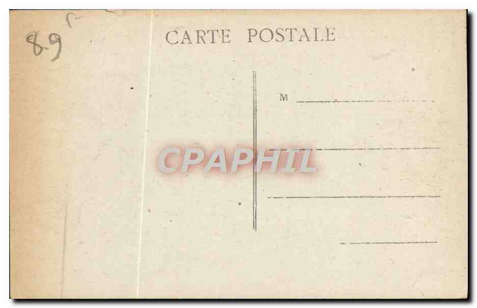 CPA Auxerre La Poste — Verso