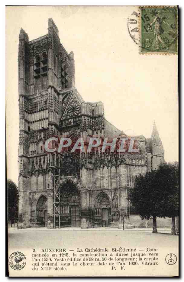 CPA Auxerre La Cathedrale St Etienne 