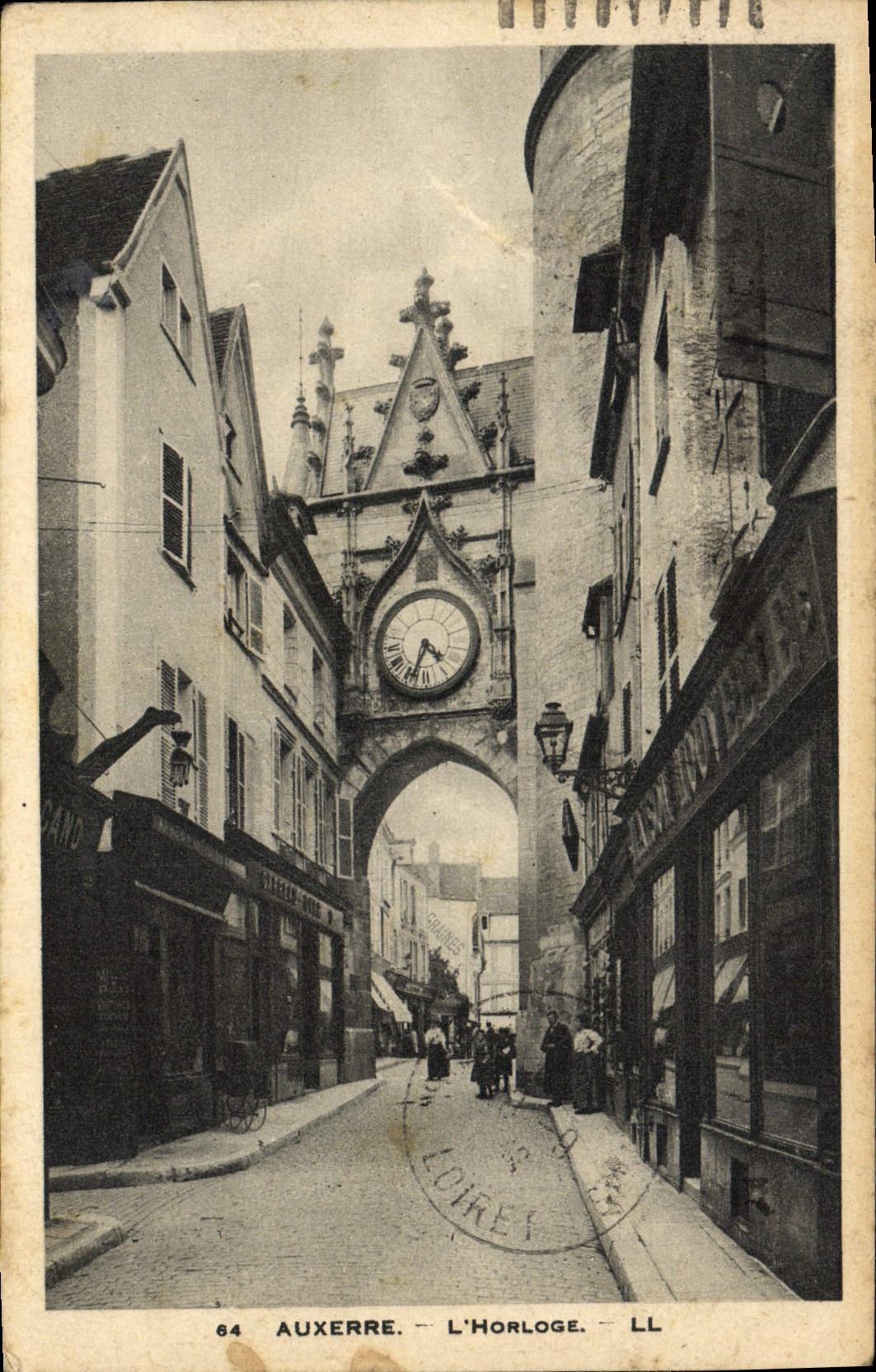 CPA Auxerre L'Holrloge