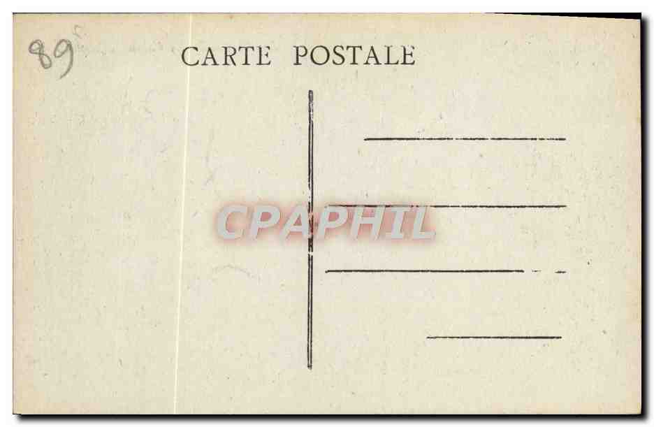 CPA Auxerre Le Palais De Justice — Verso