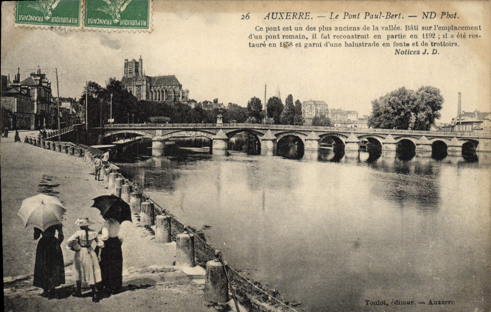 Auxerre — Le Pont Paul-Bert — Toulot, éditeur — n°26