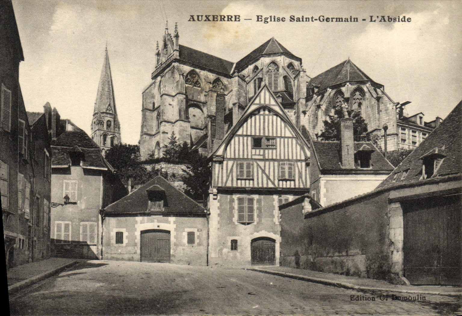 CPA Auxerre Eglise Saint Germain L'Abside
