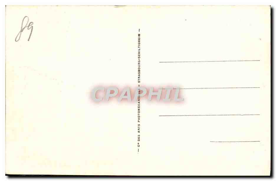 CPA Auxerre L'Horloge — Verso