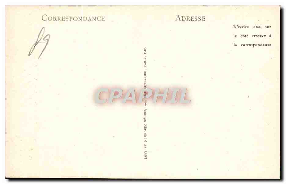 CPA Auxerre Porte Saint Pierre — Verso