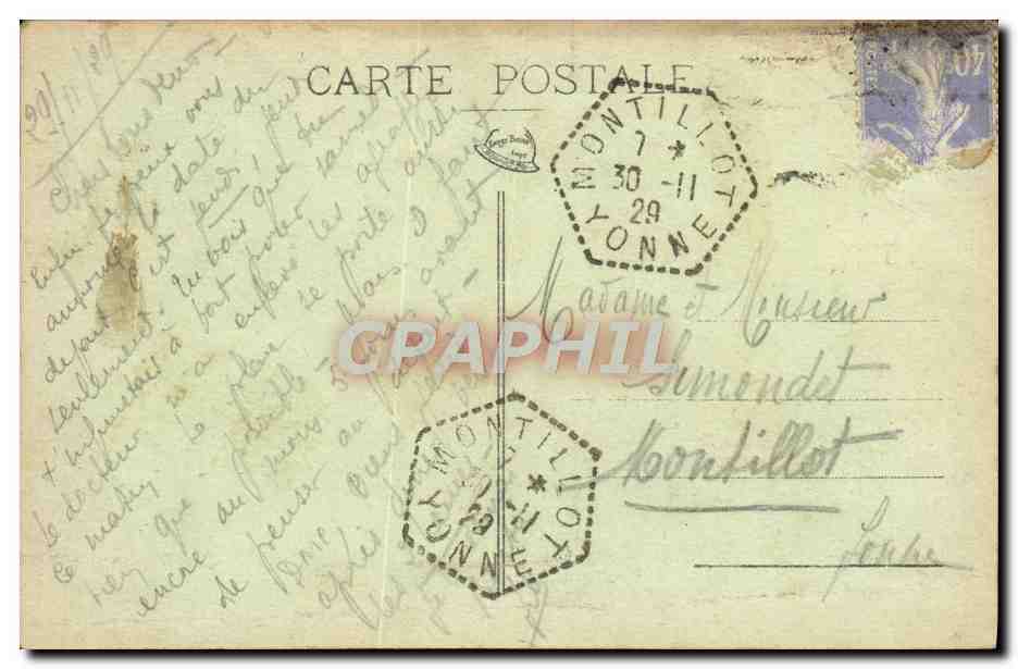CPA Auxerre Le Pont Paul Bert — Verso