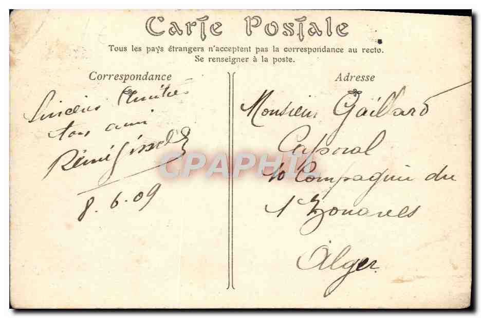 CPA Auxerre Boulevard Vauban Les Promenades — Verso