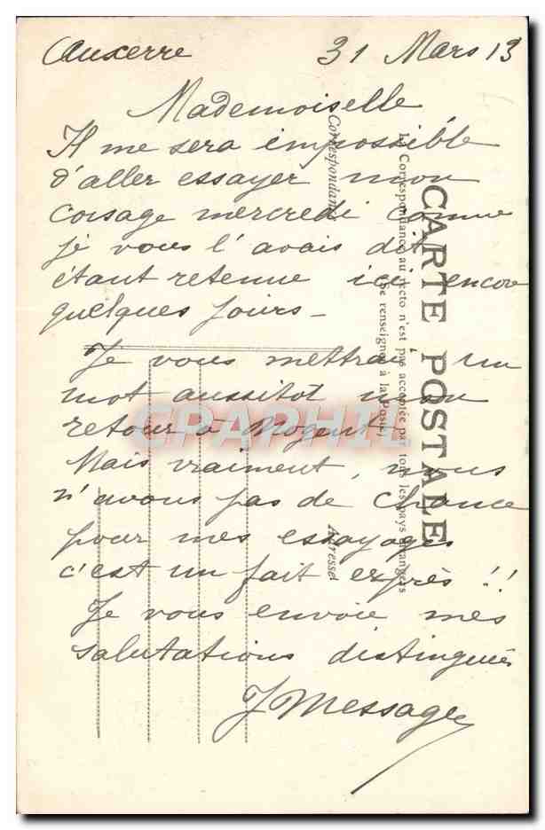 Auxerre — 79 — Le Pont de Glen — Éditeur : CPAPHIL — Achterkant