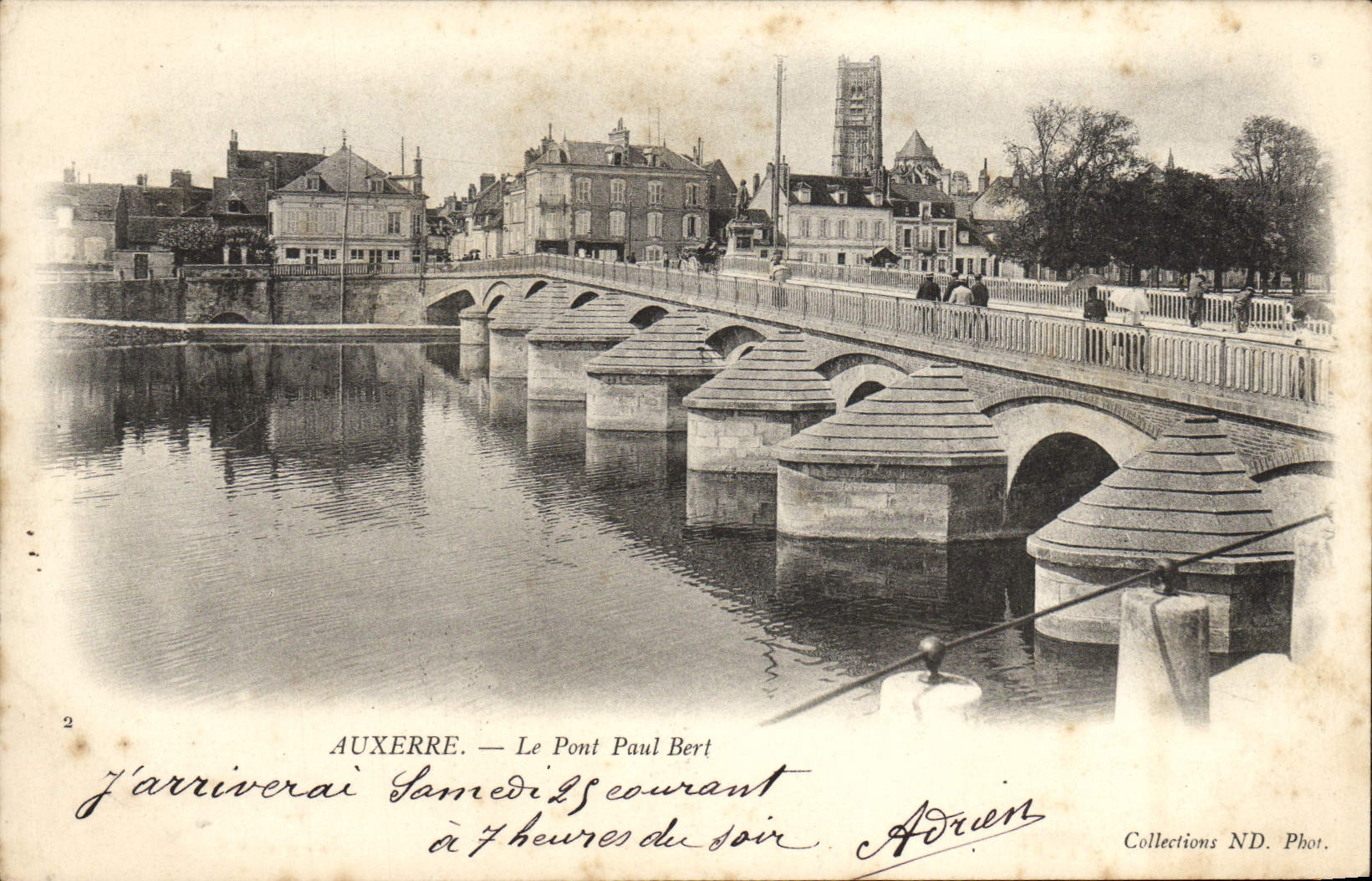 Auxerre — Le Pont Paul Bert — Collections ND. Phot.