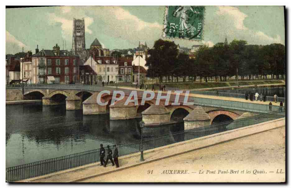 Auxerre — Le Pont Paul-Bert et les Quais — LL. n° 91